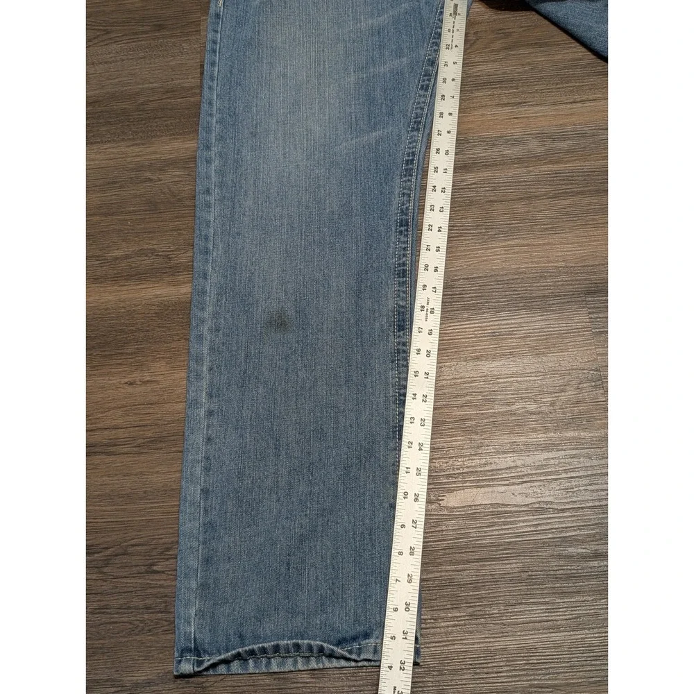 True Religion Joey Super T Mens Blue Jeans 38x34(32) Light Wash Made in USA
